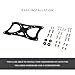 HumanCentric VESA Mount Adapter Plate for 200 x 100 mm VESA Patterns, Conversion Kit for 75 x 75 and 100 x 100 mm Patterns to 200 x 100 mm, Hardware Included