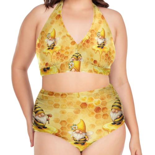 Maillot de bain deux pièces en polyester et élasthanne premium FRODOTGV Curvy