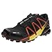 Salomon Men's Speedcross 4 CS Trail Runner, Black/Magnet/Red Dahlia, 10.5 D US