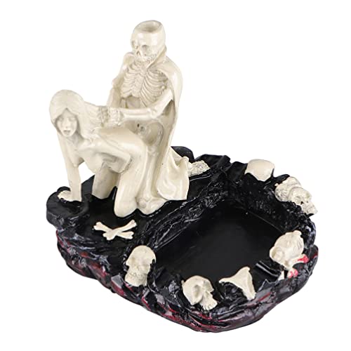 Beavorty C115196RWRVEP Ashtray Smoking Ash Tray Stylish Ash Tray Smoker Cool Stuff For Your Room Smoking Supplies Skeleton Design Ornament Desktop Adornment Halloween Decoration Home Decor cover