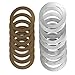 FIWARY ATC400 ATC700 Transfer Case Frictions & Steel Plates Set ATC400/ATC700 E90, E91 for Transfer Case Frictions Replace