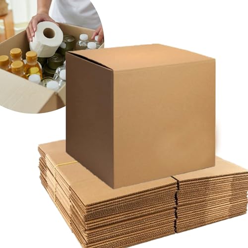 20x20x20 Large Moving & Shipping Boxes, Extra Strength, Heavy-Duty Corrugated Cardboard Boxes for Packing, Storage, Shipping (25)