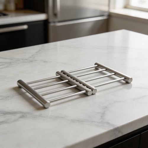 Salvamanteles extensible protector de mesa de cocina de 22 cm 5