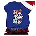 Produktbild Kolila Damen Weihnachten lustige Tops T-Shirts Tee Womens Christmas Brief Drucken Casual Kurzarm Tops Blusen