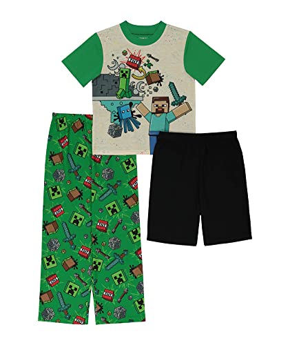 Minecraft Boys' Cotton Pajama Set, Boom Stick, 10 #TOP23