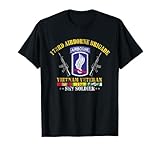 U.S Army 173rd Airborne Brigade Vietnam Veteran Flag Vintage T-Shirt