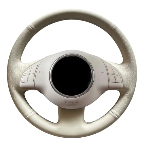 MEWANT Cubierta del Volante Compatible con Fiat 500 2007-2015 Fiat 500e 2014-2018 Fiat 500C 2014-2017