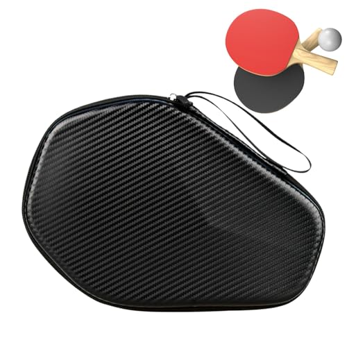KSHSAA Bolsa para raqueta de tenis de mesa, funda para paleta de tenis de mesa - Estuche de almacenamiento hexagonal para raquetas,Organizador de bolsillo de almacenamiento con aislamiento de bolsa de