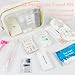 Travel Kit For Wedding And Honeymoon Emergency 32 Essential Items All In One Personal Care Set Toiletry Kit For Couples (Opaline White)