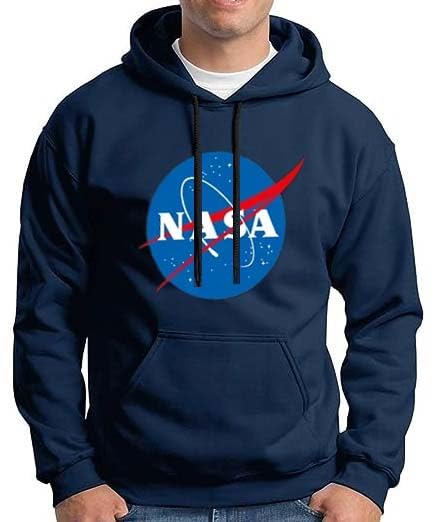 hit square Fleece NASA Design Full Sleeves Hooded Sweatshirt for Men-picture-10