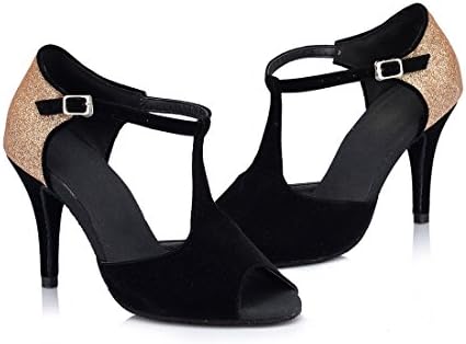 TDA CM1010 Women's Stiletto High Heel T-Strap Dance Sandals Review | Image 1