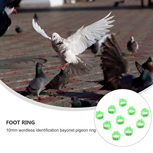 100 Peças Tornozeleira De Pombo Aves De Caça Bandas De Perna De Codorna Anéis De Perna De Pombo Band