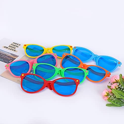 6 Pcs Jumbo Plastic Sunglasses Funny Party Glasses For Birthday Party Halloween Cosplay Supplies - Image 4