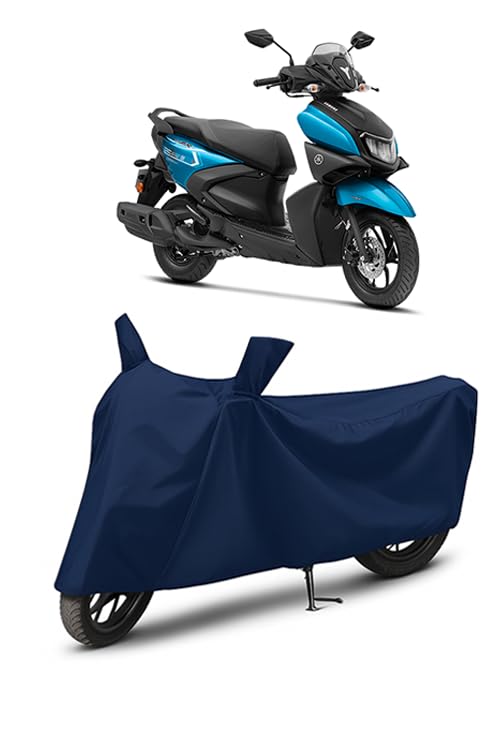 Image of Waterproof Scooty Cover for Yamaha Ray ZR 125 | All Weather Protection from Rain, Dust, UV Rays & Scratches with Mirror Pockets & Buckle Belt | Ray ZR 125 Scooty Cover