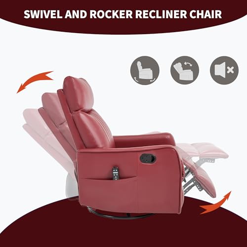 Sillón Plegable Velour Rojo miniatura 6