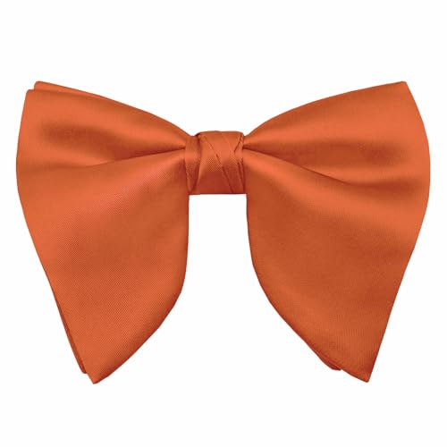 Image of Luckyvestir Oversized Bow Ties for Men, Pre Tied Clip on Men's Black Bowtie for Wedding Tuxedo Banquets Formal Wear