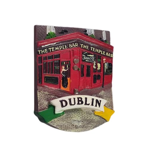 Imán decorativo The Temple Bar Dublin Irlanda 3D miniatura 6