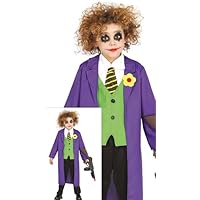 FIESTAS GUIRCA Disfraz de Buffoon asesino niño - Talla 7-9 años