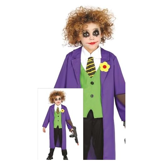 FIESTAS GUIRCA Disfraz de Buffoon Asesino niño - Talla 5-6 Años