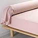 douceur d'intérieur 1643245 Taie de Traversin 85 x 185 cm Percale uni Percaline Rose