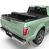 LEDKINGDOMUS Soft Roll-Up Truck Bed Tonneau Cover Fits for Ford F150 F-150 2015-2025 | 5'5' (67') Bed