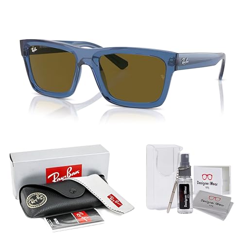 Image of Ray-Ban RB4396 Warren Rectangular Sunglasses for Men for Women +BUNDLE with ACCESSORY EYEWEAR KIT