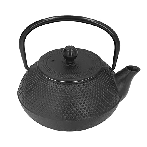 Tetera de hierro fundido negra de 800ml con diseño antiguo japonés 4