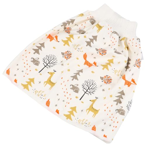 LRXIYODE Pantalones de Entrenamiento Impermeables para Niña Falda de Pañal de Algodón Alta Cintura Prácticos para Aprendizaje de Orina Animales Forestales
