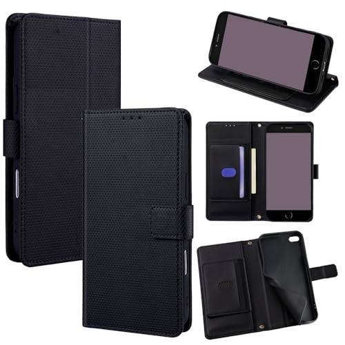 Compatible con Samsung Galaxy Note 5 / N9200 El Soporte se Puede Girar Funda de Billetera con Ranura para Tarjeta y Cierre magnético Black