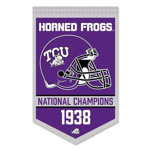 Texas Christian Horned Frogs Football National Champions Banner