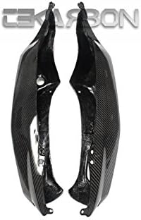 Replacement for Tail Side Fairings, Kawasaki ZX14R (2012-2016), Carbon Fiber, 2x2 Twill Weave