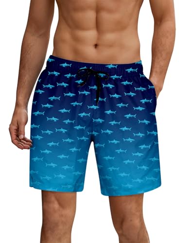 ALISISTER Mens Swim Trunks with Compression Liner Bathing Suit Summer Swimming Shorts2