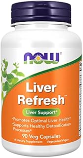 NOW Supplements, Liver Refresh™ with Milk Thistle Extract and unique Herb-Enzyme blend, 90 Veg Capsules