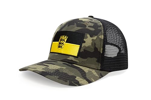 Image of International Tie State Hat for Men and Women, Adjustable Snapback Trucker Baseball Cap with Embroidered Patch