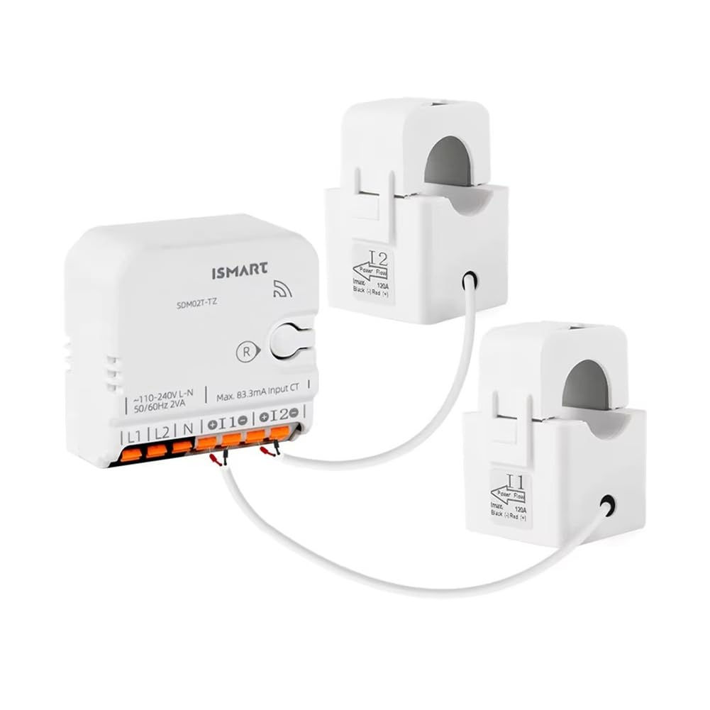 Zigbee Tuya inteligentny miernik energii 2-fazowy . 120 A monitorowanie w czasie rzeczywistym z 2 zaciskami