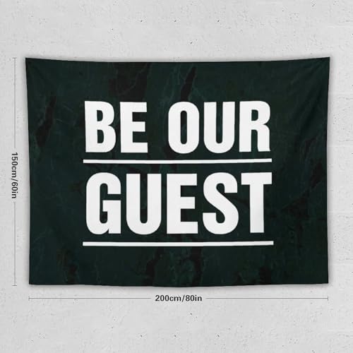 Tapiz de pared Be Our Guest de 60x80 pulgadas para decoración del salón 2