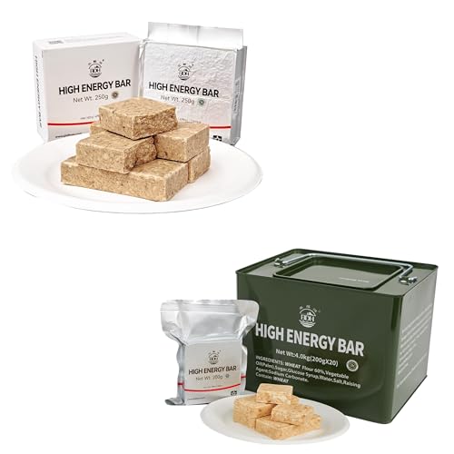 Emergency Food Ration Bars, 2 set Survival Tabs Supply for Outdoor Camping Snowstorm Earthquake...