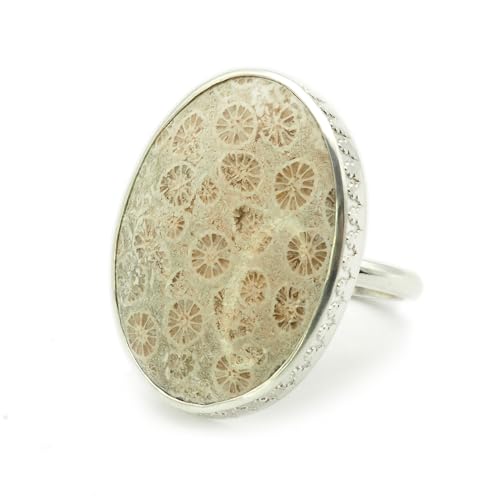 Bague Argent 925 et Corail Fossilisé un trésor chargé d'histoire à votre doigt