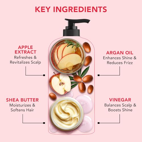 Image of Botanic Hearth Apple Cider Vinegar Shampoo | Clarifying And Nourishing, Reduces Itchy Scalp, Dandruff & Frizz | Sulfate Free, For All Hair Types, Men And Women | 16 Fl Oz