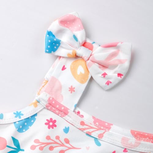 Little Girls Floral Dress - One Shoulder Twirl Tiered A-Line Toddler Party Dress Kids Summer Outfits for 2-8 Years4