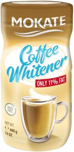 Mokate Premium Coffee Whitener 400g | Coffee Whitener Powder Creamer | ONLY 11% Fat | Coffee-Mate Powdered Coffee Creamer | Rich Taste - Perfect for Coffee and Tea (1 TUB)
