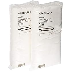 Juego De Sabanas 135 Ikea Ikea FARGMARA - Juego de 2 sábanas bajeras de 135 x 190 cm, color blanco