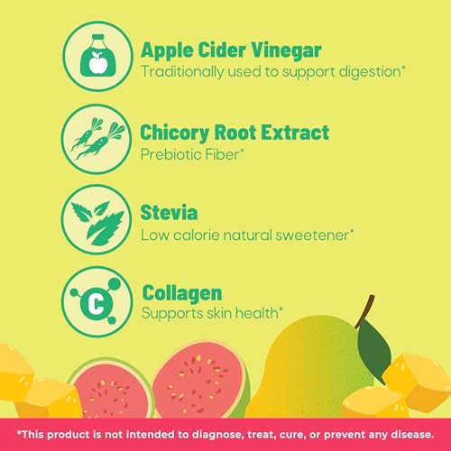 Image of Jans Sparkling Prebiotic with Collagen Soda Beverage - Pink Guava & Mango 8.4 Fl Oz (24-Pack) - Low Calorie, NO Added Sugar, Non-GMO Sparkling Fruit Beverage, Gut Health Support