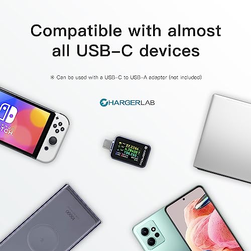 Image of ChargerLAB Power-Z C240 Portable USB-C Tester, Digital Power Meter, Supports up to 240W and PD3.1 QC5.0, for USB-C Phones, Laptops, Chargers and More