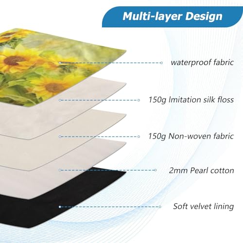 Funda para portátil de girasoles amarillos para 13-14 pulgadas miniatura 4