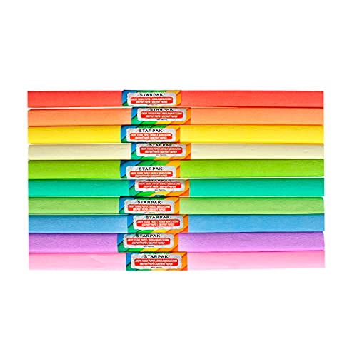 Jouetprive-Crepe Paper Pastel, 10pcs.