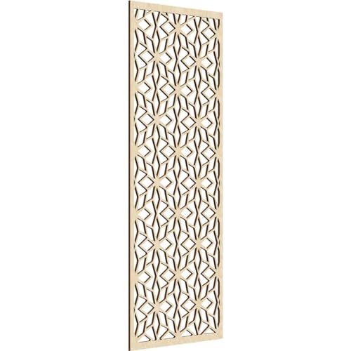 Image of Lake Decorative Pierced Fretwork Wood Wall Panels, 27 3 /8 inchW x 69 3 /8 inchH x 3 /8 inchT, Birch