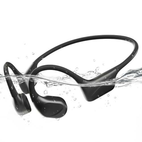 PSIER Bone Conduction Headphones, Swimming Headphones with IPX8 Waterproof