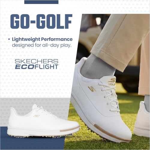 Image of Skechers Women's Jasmine Waterproof Golf Shoe | Golf, Waterproof, ECO FLIGHT Cushioning, GRIPFLEX Outsole, Light Weight, Replaceable Softspikes