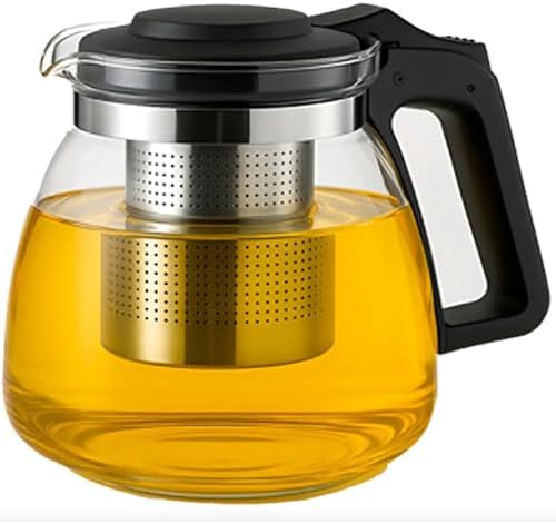 Bule Chaleira com Infusor para Chá, Vidro Borossilicato, 900ml, P...